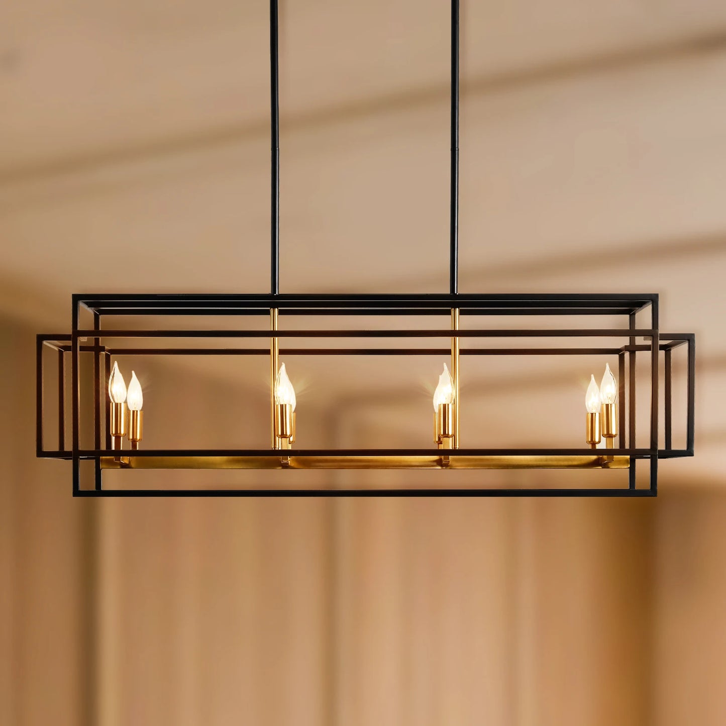 LovingC Retro Industrial Chandelier For Dining Room And Kitchen