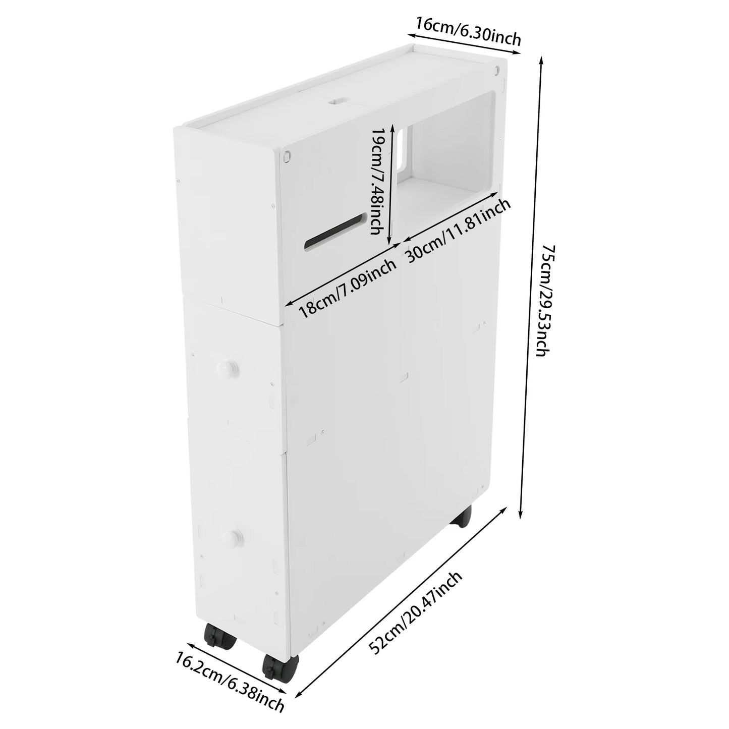 Hign Concerned Bathroom Storage Cabinet Narrow Floor Organizer With Drawers