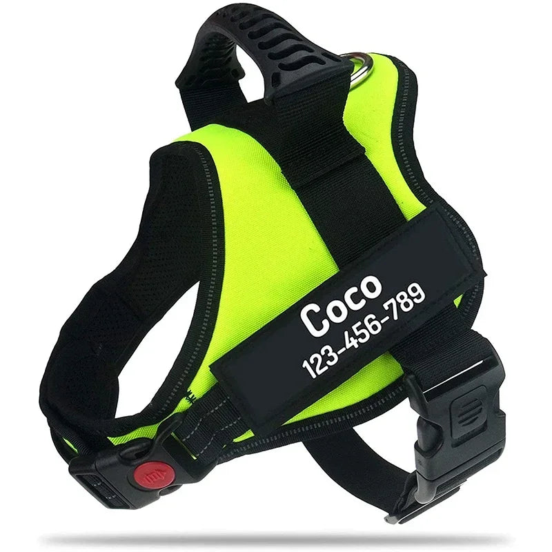 Zhejiang No Pull Dog Harness With Custom Name And Phone