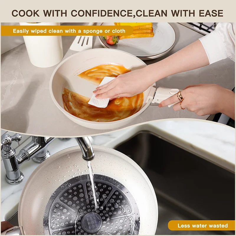 Astercook 21-Piece Non-Stick Ceramic Cookware Set