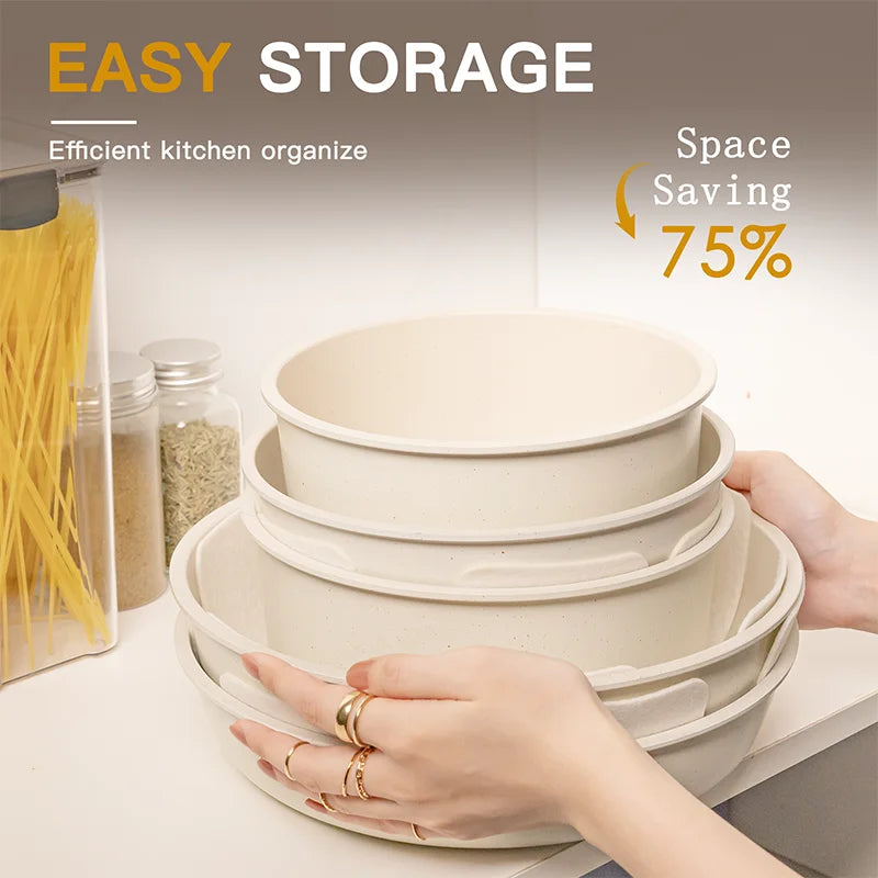 Astercook 21-Piece Non-Stick Ceramic Cookware Set