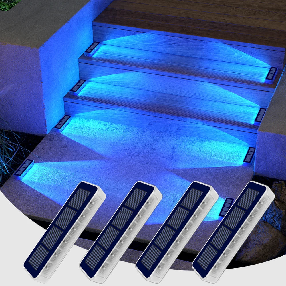 Outdoor Solar Deck Lights LED IP68 Waterproof Auto On Off Driveway Lighting