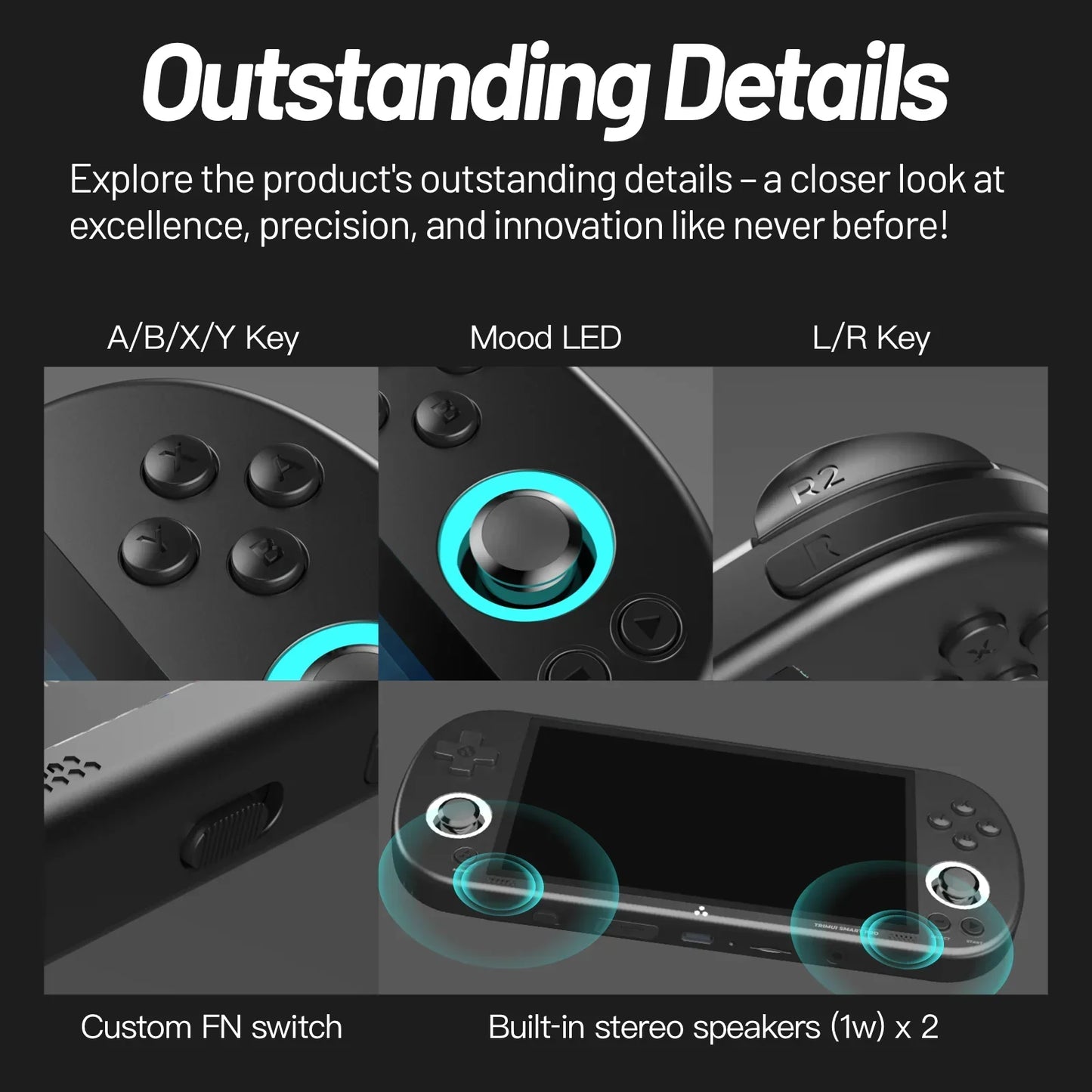 TRIMUIC Smart Pro Handheld Game Console With IPS Screen Linux