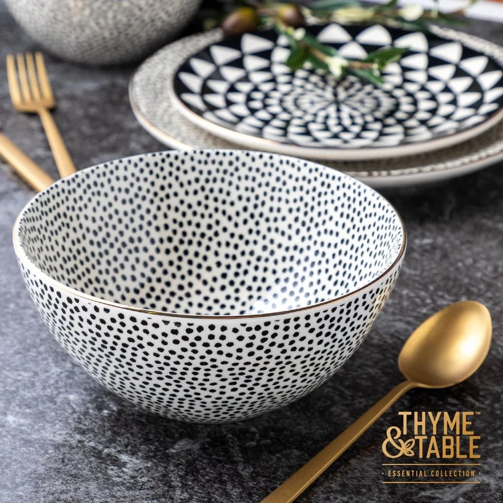 Stoneware Bowl Ceramic Serving Dish Microwave And Dishwasher Safe
