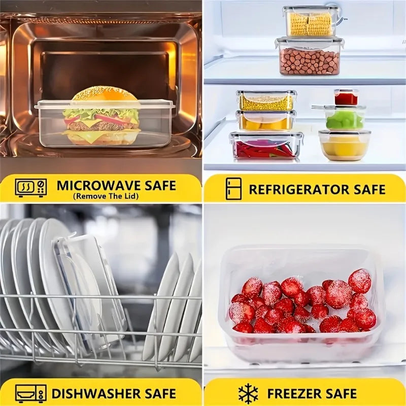 Hign-concerned BPA Free 24 Containers Food Storage Set With Lids