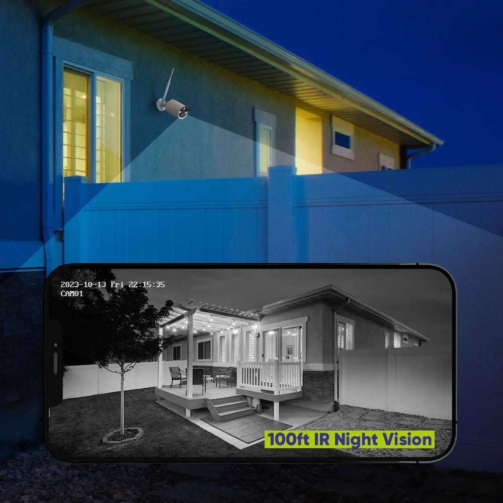 SANNCE 5MP WiFi CCTV System 10 Channel NVR Security Kit