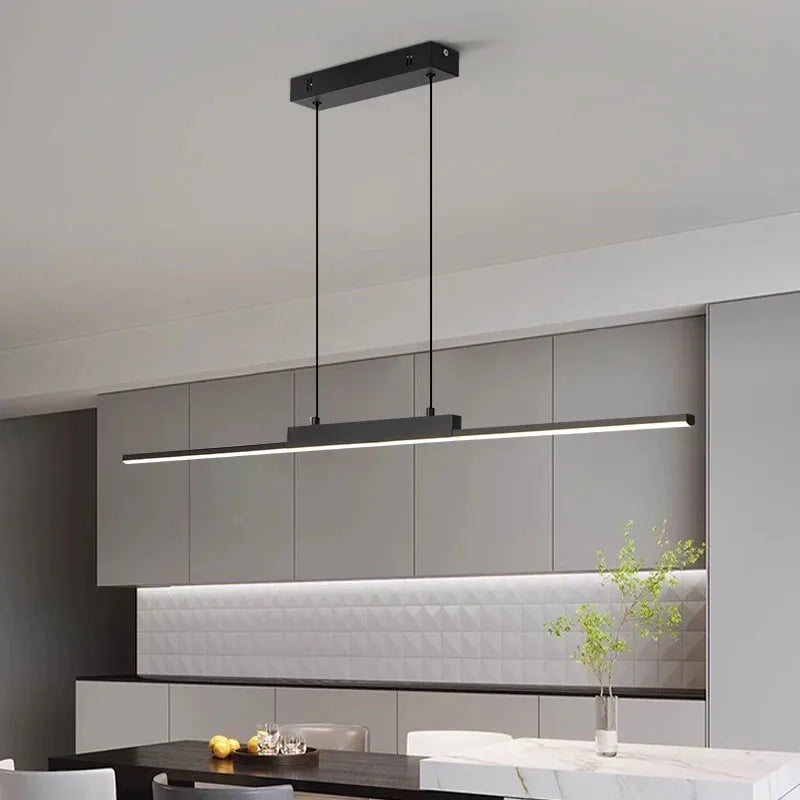 CETANT LED Pendant Lamp Modern Minimalist Stripe Ceiling Light