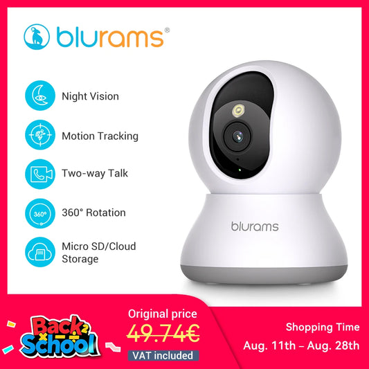 BoyKeep 2K WiFi Indoor Camera 360 PTZ IP CCTV Home