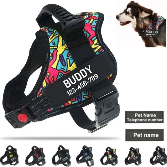 Zhejiang No Pull Dog Harness With Custom Name And Phone