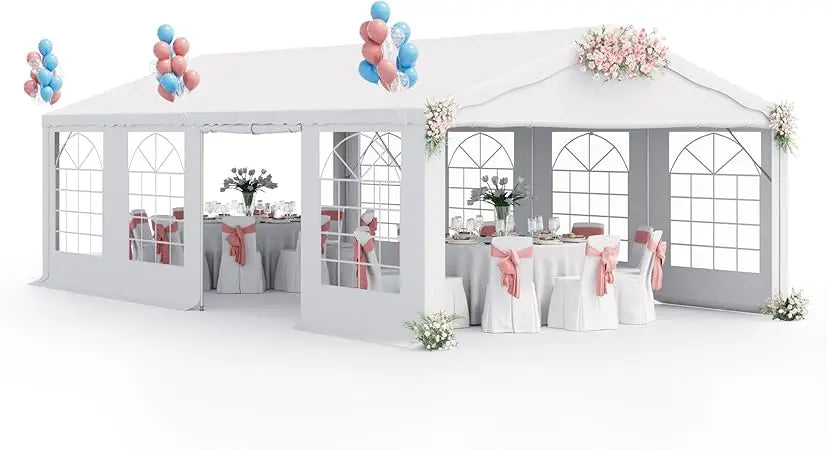 Heavy Duty Outdoor Party Tent With Removable Sidewall