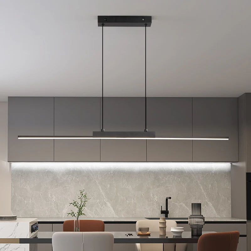 FRPY Modern Pendant Lights For Dining Room Kitchen Long Chandelier