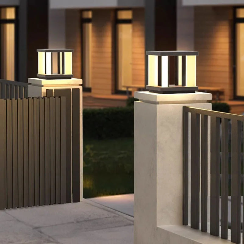 Dfiolk Outdoor Solar IP65 LED Lawn Light For Pillar Fence Posts