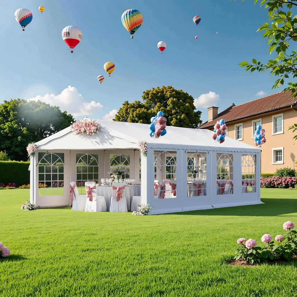 Heavy Duty Outdoor Party Tent With Removable Sidewall