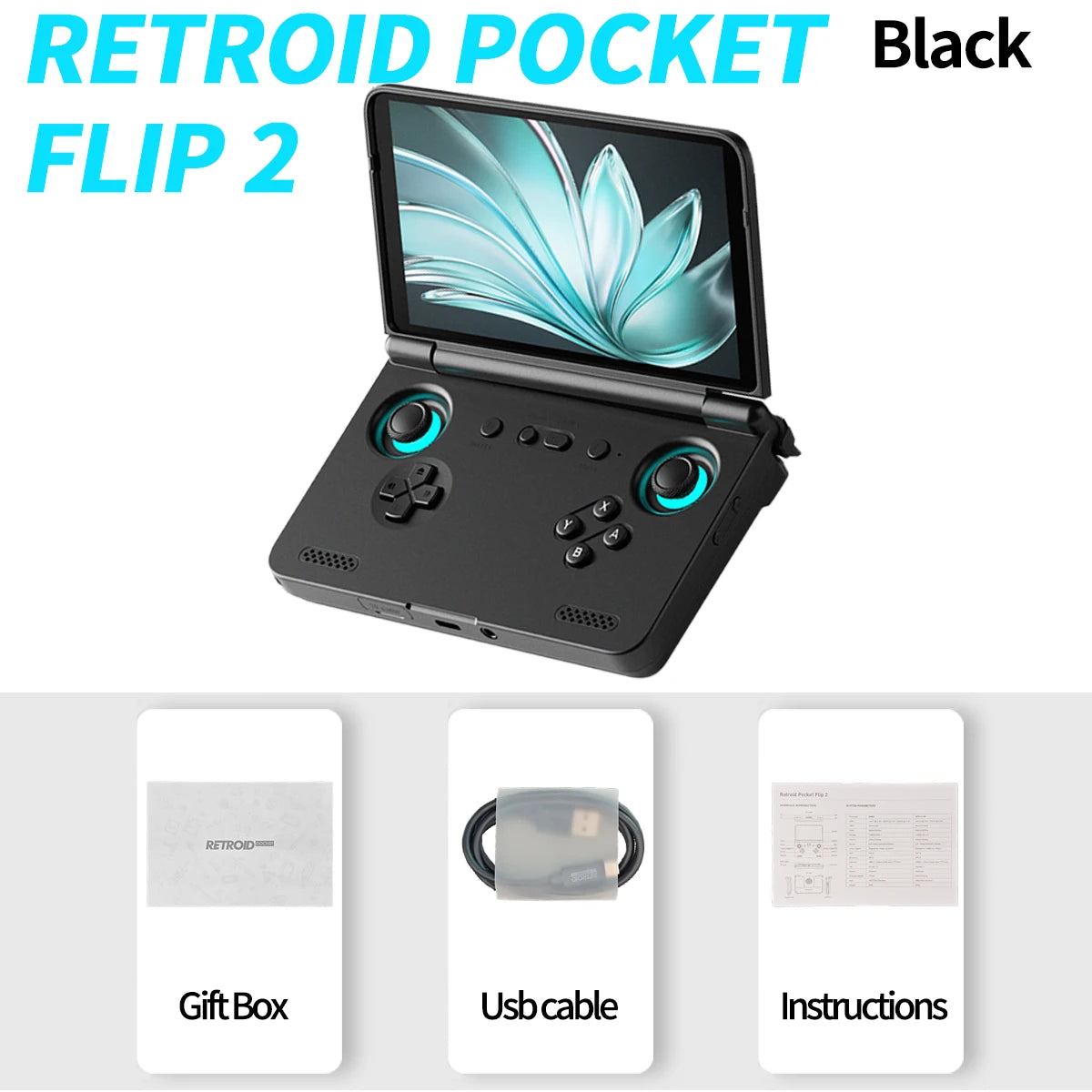 Retroid Pocket Flip2 Handheld Game Console Android PSP PS2