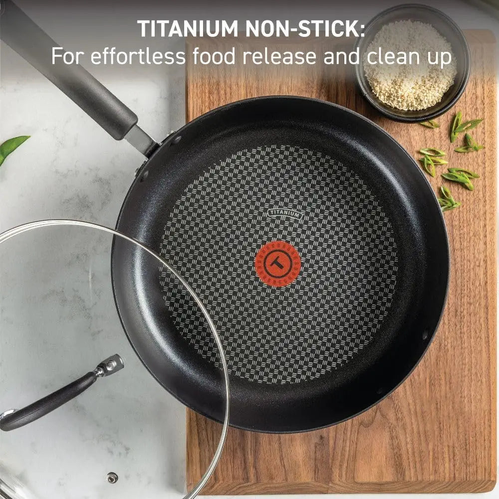 XMSJ Hard Anodized Nonstick Cookware Set Oven Broiler Safe 400F