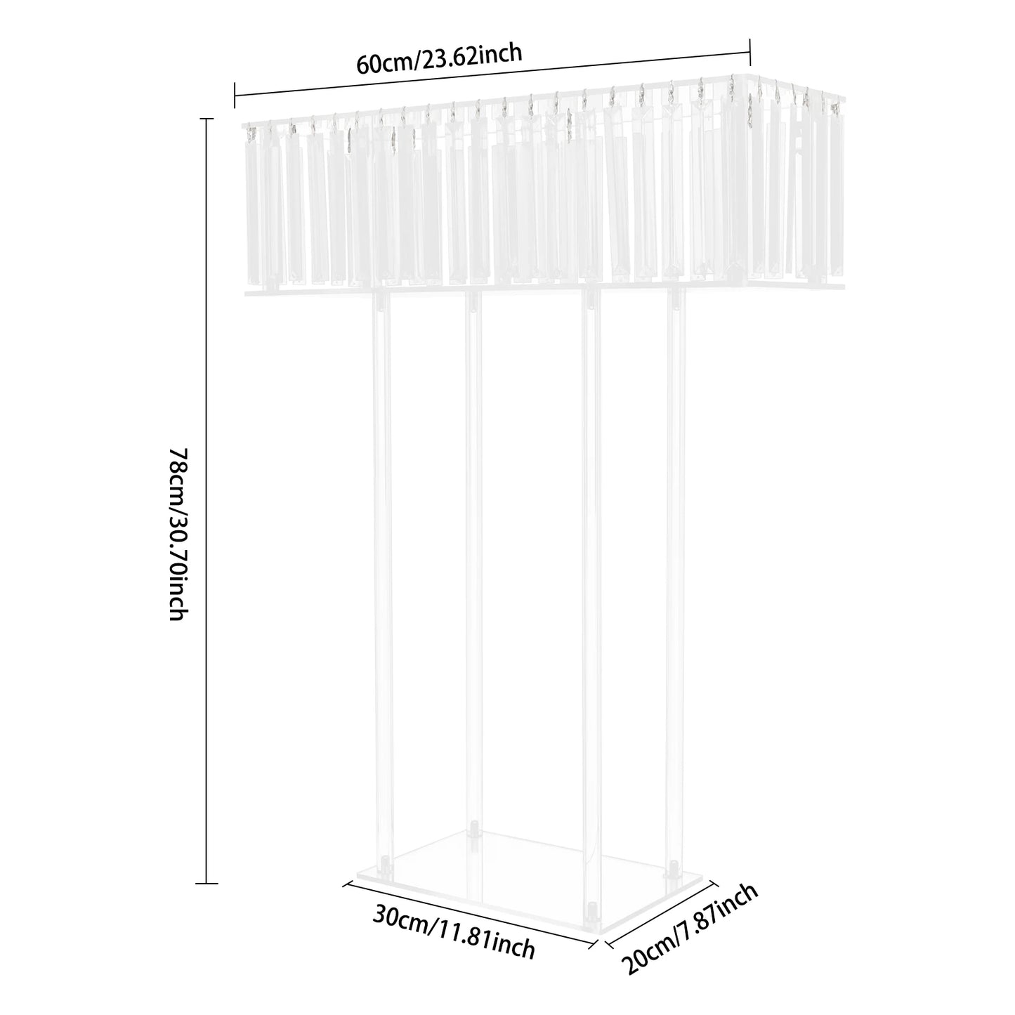 Crystal Flower Stand Acrylic Centerpiece For Weddings