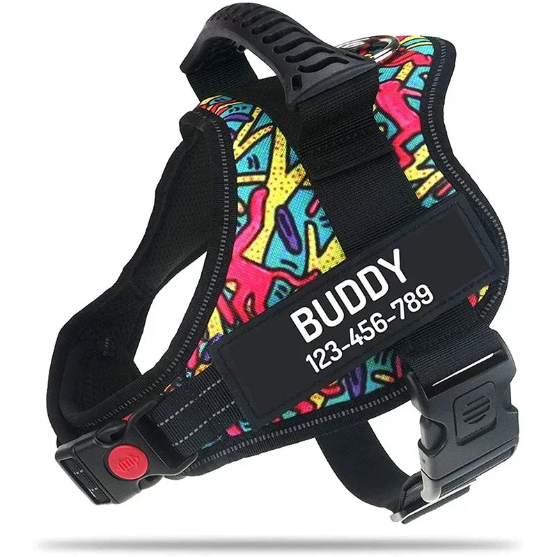 Zhejiang No Pull Dog Harness With Custom Name And Phone