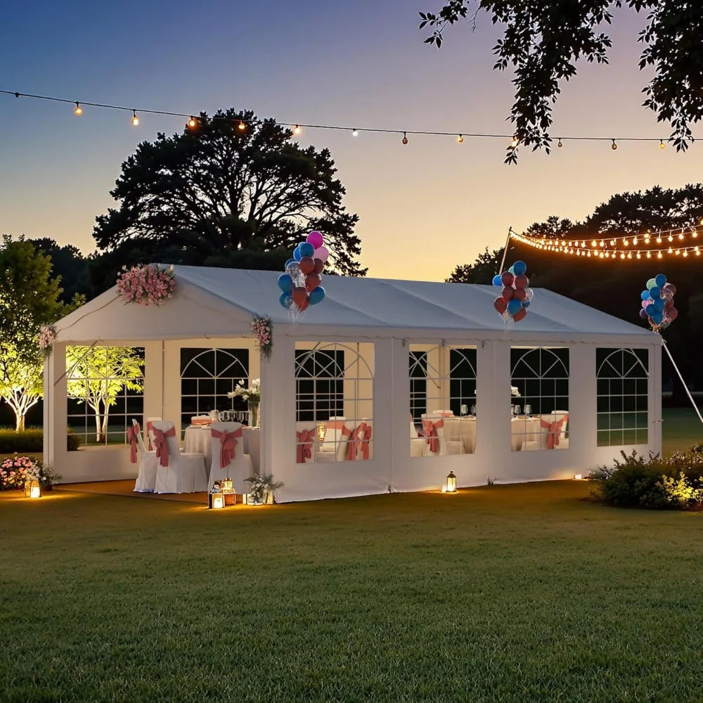 Heavy Duty Outdoor Party Tent With Removable Sidewall