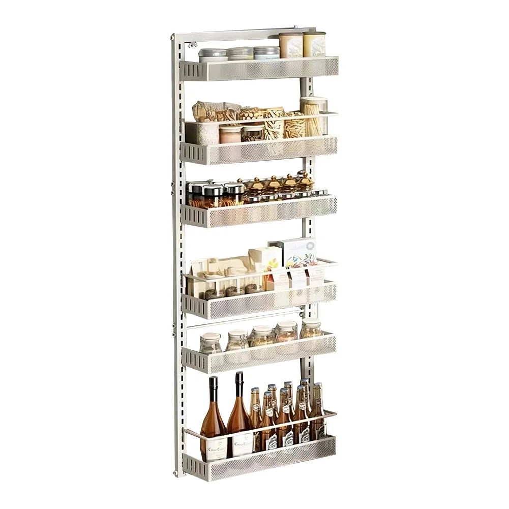 HiMISS 6-Tier Over The Door Pantry Organizer With Adjustable Baskets