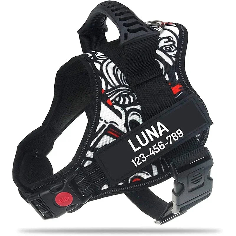 Zhejiang No Pull Dog Harness With Custom Name And Phone