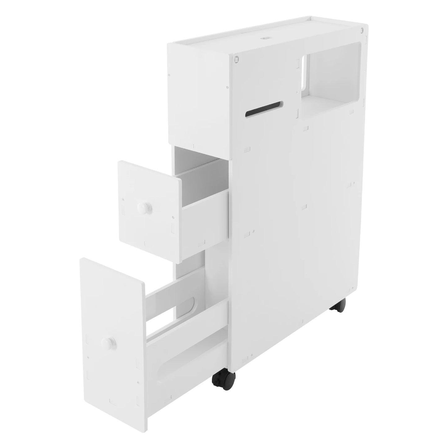 Hign Concerned Bathroom Storage Cabinet Narrow Floor Organizer With Drawers