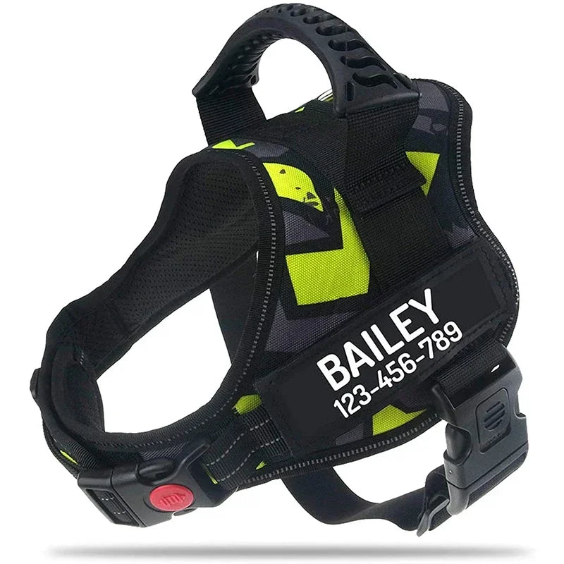 Zhejiang No Pull Dog Harness With Custom Name And Phone