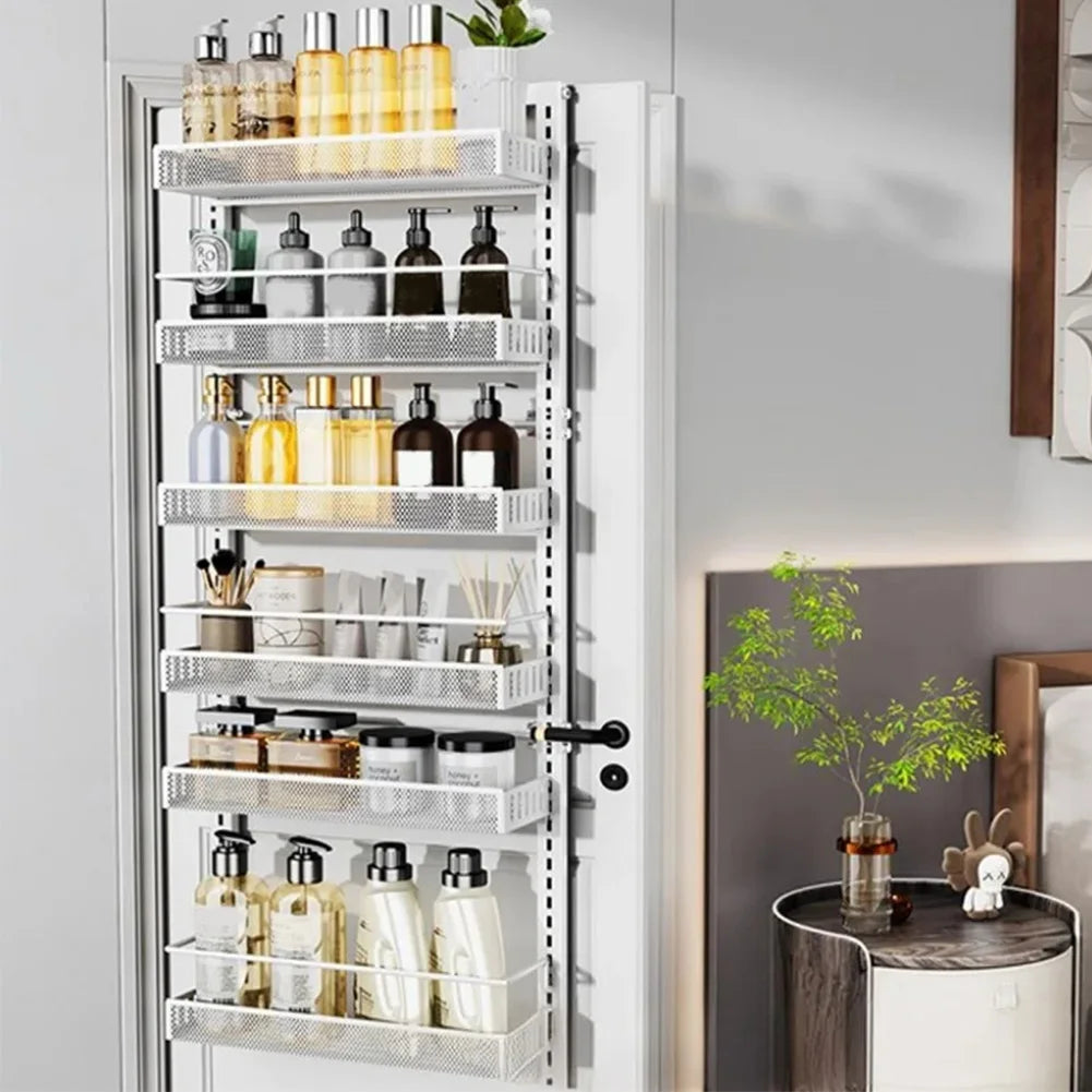 HiMISS 6-Tier Over The Door Pantry Organizer With Adjustable Baskets