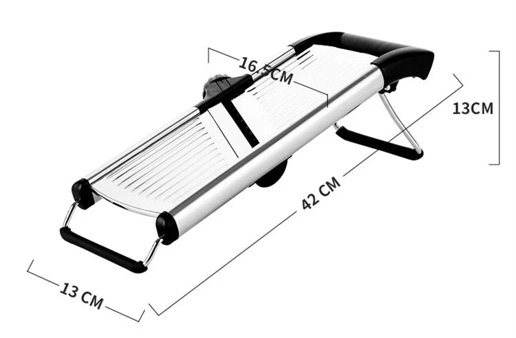 OMESER W1027 Adjustable Stainless Steel Vegetable Slicer Chopper