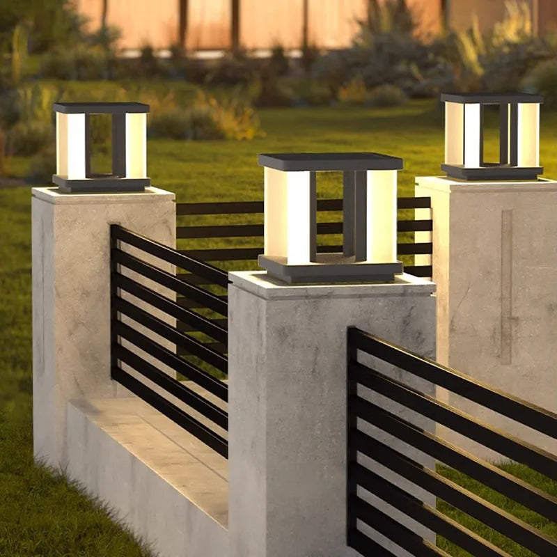 Dfiolk Outdoor Solar IP65 LED Lawn Light For Pillar Fence Posts